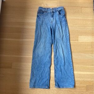 H&M Women's Straight Leg Blue Jeans